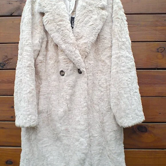 Fabulous Furs Vintage Faux Fur Persian Lamb Knee-Length Coat Size Small - Picture 5 of 10